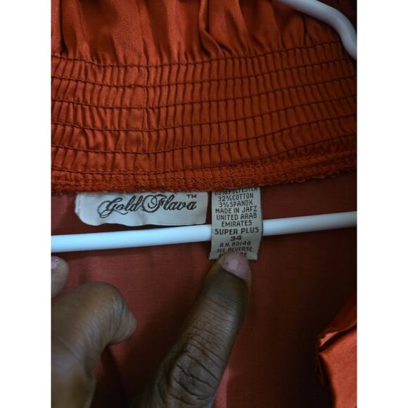 Gold Flava Red Ruffled Blouse - Picture 2 of 3